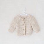 Knitted button down baby jumper