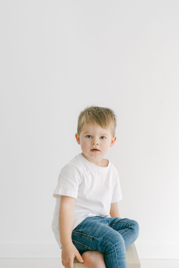 Gorgeous toddler on his families photoshoot in Macclesfield