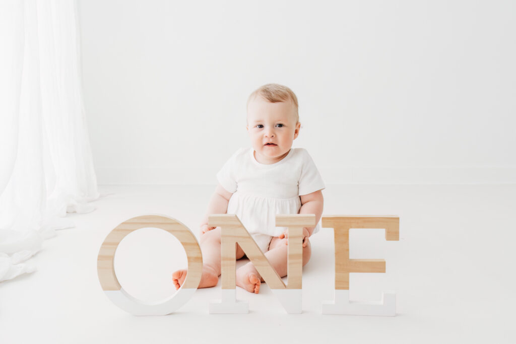 Baby boy on his cake smash photoshoot