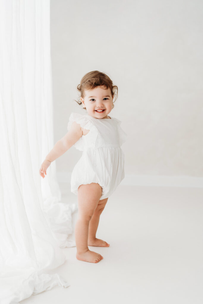 Young girl on her toddler photoshoot in Cheshire